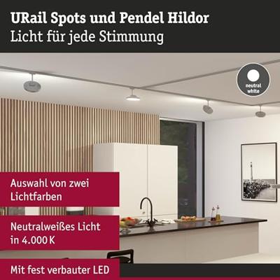 Paulmann Hildor LED-railspot URail 15 W LED Chroom (mat) Paulmann Hildor LED-railspot URail 15 W LED Chroom (mat)