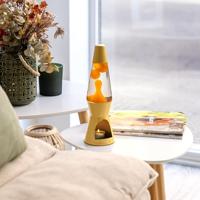 Waxinelicht Lavalamp - Geel Met Gele Lava - thumbnail