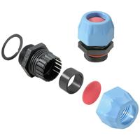 Weidmüller 2722320000 Wartel Met dichting, Met trekontlasting, Slagvast M40 Polyamide 6 Zwart, Blauw 10 stuk(s) - thumbnail