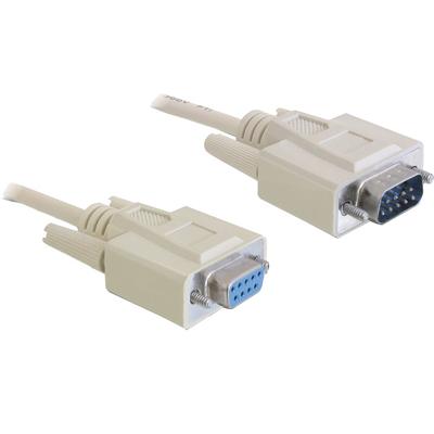 DeLOCK Serial RS-232 extension 9 pin male > 9 pin female, 1m kabel