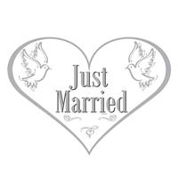 Deurbord Just Married - thumbnail