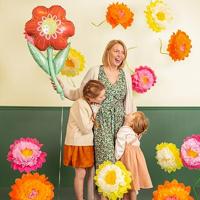 Folieballon Bloem (53x96cm) - thumbnail