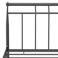 Bedframe metaal zwart 120x200 cm - thumbnail