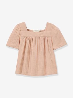 Blouse van biologisch katoen lichtroze Blouse van biologisch katoen lichtroze