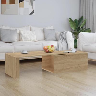 VidaXL Salontafel 150x50x35 cm bewerkt hout sonoma eikenkleurig VidaXL Salontafel 150x50x35 cm bewerkt hout sonoma eikenkleurig