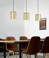 Eglo EettafellampLagunitas goud met glas - 99654 - thumbnail