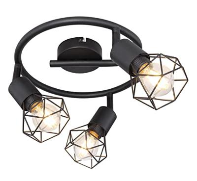 Globo Design plafondlampXara I zwart - 54802S-3
