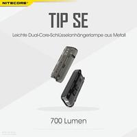 NiteCore TIP SE schwarz Zaklamp werkt op een accu LED 700 lm 26 g - thumbnail