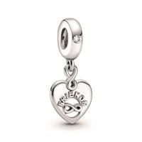 Pandora People 799294C01 Hangbedel Friends Forever Heart zilver - thumbnail