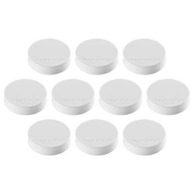 magnetoplan Magneet Ergo Medium (Ø x h) 30 mm x 8 m Rond Wit 10 stuk(s) 1664000