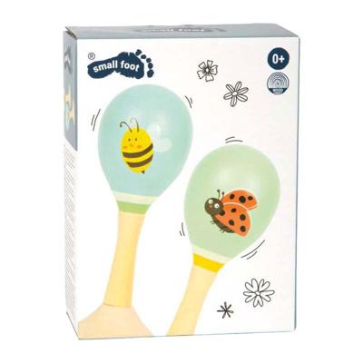 Small Foot - houten maracas tiny friends - 2st. Small Foot - houten maracas tiny friends - 2st.