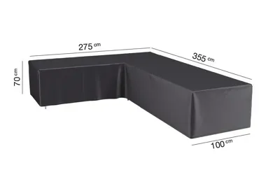 Loungesethoes hoekset links 355x275x100xH70 cm AeroCover - Aerocover