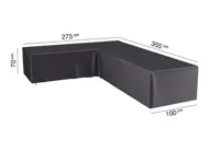 Loungesethoes hoekset links 355x275x100xH70 cm AeroCover - Aerocover - thumbnail