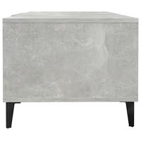 Salontafel 102x50x40 cm bewerkt hout betongrijs - thumbnail
