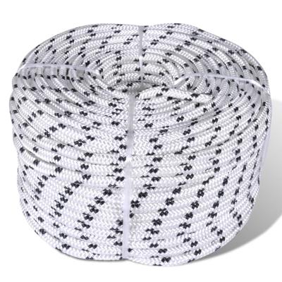 VidaXL Boottouw gevlochten 8 mm 500 m polyester wit VidaXL Boottouw gevlochten 8 mm 500 m polyester wit