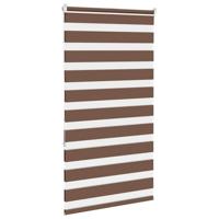 Zebra rolgordijn 80x150 cm stofbreedte 75,9 cm polyester bruin - thumbnail