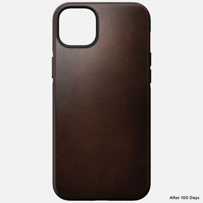 Nomad Modern Horween lederen hoesje iPhone 14 Plus - Rustic Brown