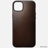 Nomad Modern Horween lederen hoesje iPhone 14 Plus - Rustic Brown - thumbnail