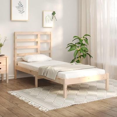 Bedframe massief hout 75x190 cm