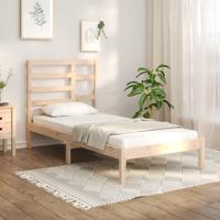 Bedframe massief hout 75x190 cm - thumbnail