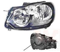 Koplamp links H7+H15 Type Hella 5863963 - thumbnail