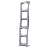 Busch-Jaeger 2CKA001754A4310 Frame Frame 5-voudig Future lineair Witaluminium (RAL 9006), Aluminium 1 stuk(s)