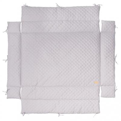 Roba boxkleed Style junior 96 x 18 cm polykatoen zilver