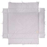 Roba boxkleed Style junior 96 x 18 cm polykatoen zilver - thumbnail