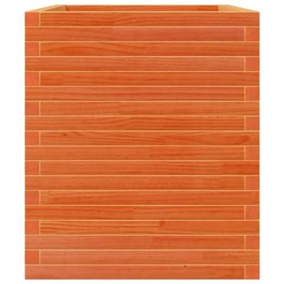 Plantenbak 90x60x68,5 cm massief grenenhout wasbruin