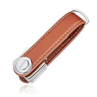 Lederen Sleutelhouder Bruin - thumbnail