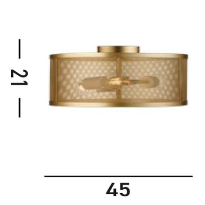 Searchlight PlafondlampFishnet Ø 45cm - 2843-3GO