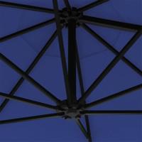 VidaXL Wandparasol met led's 300 cm blauw - thumbnail