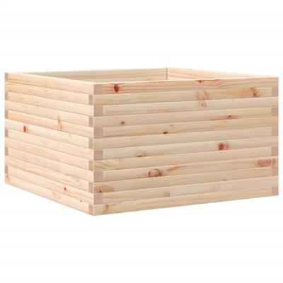 VidaXL Plantenbak 80x80x45,5 cm massief grenenhout