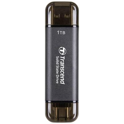 Transcend ts1tesd310c esd310c external ssd, 1tb, usb type-c/ type-a, 10gbps