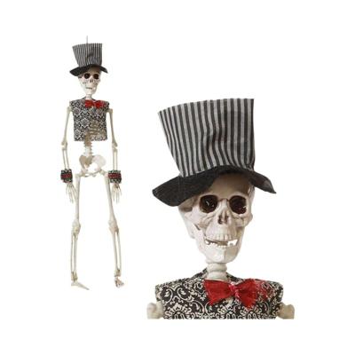 Halloween Decoraties Dode Bruidegom Skelet 40 cm Wit Zwart