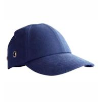 Baseballcap donker blauw 100% katoen - thumbnail
