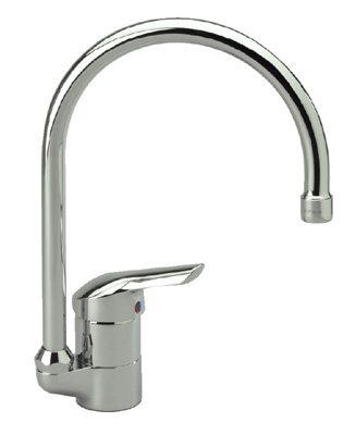 Venlo Nimbus New keukenkraan 1 greeps met hoge draaibare buisuitloop en perlator chroom b8183aa