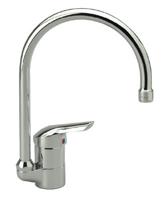 Venlo Nimbus New keukenkraan 1 greeps met hoge draaibare buisuitloop en perlator chroom b8183aa - thumbnail