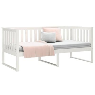 Slaapbank zonder matras 90x200 cm massief grenenhout wit Slaapbank zonder matras 90x200 cm massief grenenhout wit