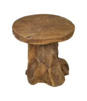 Bijzettafel Borneo - teak - 40xØ40 cm - thumbnail