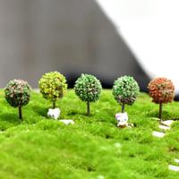 3 STKS kunstmatige boom miniatuur tuinhuis decoratie willekeurige kleur levering - thumbnail