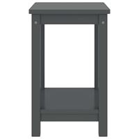 Nachtkastje 35x30x47 cm massief grenenhout donkergrijs - thumbnail