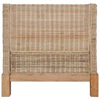 Fauteuil met kussens natuurlijk rattan - thumbnail