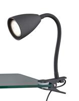 Trio TafellampWanda met klem zwart - 202620132 - thumbnail