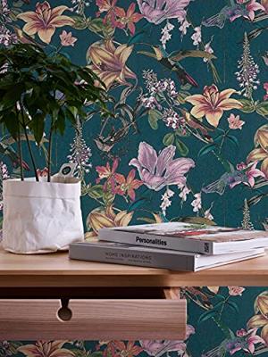 Architects Paper Jungle Chic blauw behang | 377012