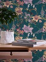 Architects Paper Jungle Chic blauw behang | 377012 - thumbnail