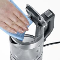 Severin 3472 Waterkoker Snoerloos, Oververhittingsbeveiliging Aantal/Volume: 0.5 l RVS (geborsteld), Zwart - thumbnail
