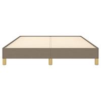 Bedframe zonder matras stof taupe 140x190 cm - thumbnail
