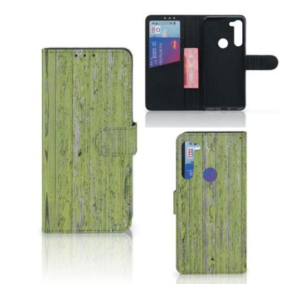 Motorola G8 Power | Book Style Case | Green Wood