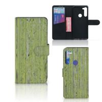 Motorola G8 Power | Book Style Case | Green Wood - thumbnail